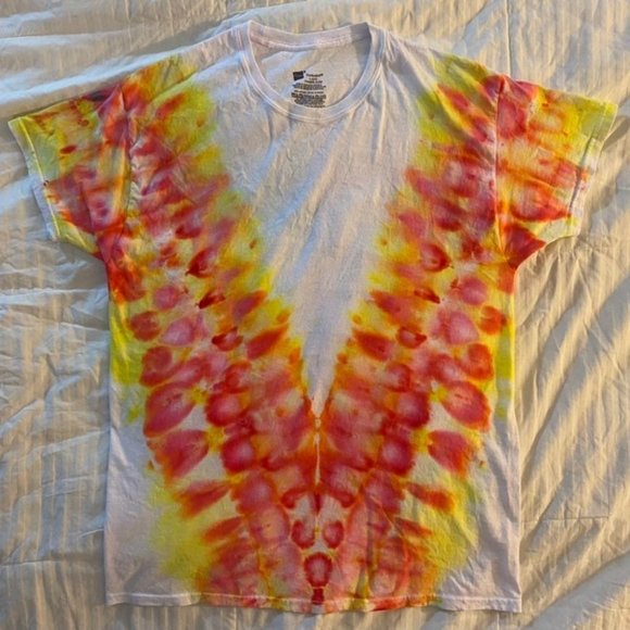 "Ketchup n Mustard" Tie Dye Shirt - Picture 1 of 3